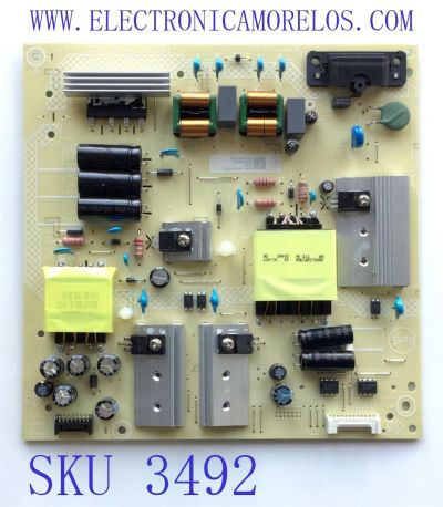 FUENTE DE PODER PARA TV INSINIA / NUMERO DE PARTE PLTVKQ351XXF7 / 715G9507-P01-002-003S / (X)PLTVKQ351XXF7 / KSP430522 / PANEL TPT430B5-GT013.H REV:S1P / DISPLAY PT430GT01-3 VER.1.0 / MODELO NS-43DF710NA21	